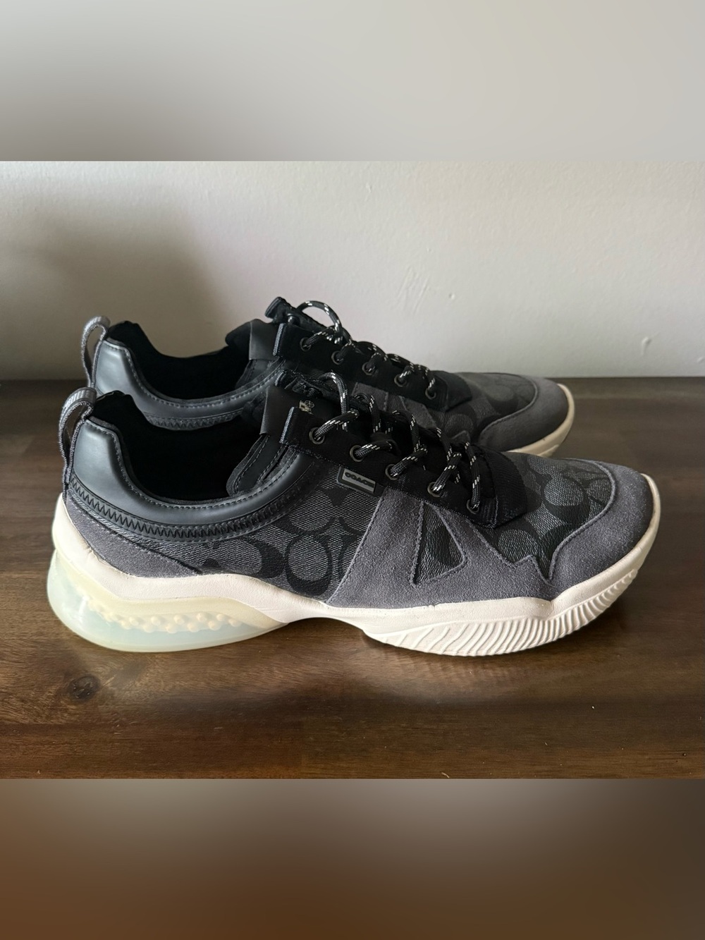 Coach City Sole Signature Runner Charcoal/Black Men’s Sneakers Size 13D. - Picture 5 of 10